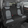 AquaShield Waterproof Gray Rear Split Bench Seat Covers for Trucks Rear Seat Cover Only - Black Car Seat Covers, Back Seat Cover Only - Durable Neoprene Spill Resistant for Kids & Dogs
