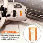 Upright Car Chapstick Holder, Bling Insulating Lip Balm Holder,Rhinestone Car Accessories for Women Interior,Suitable for Most Vehicles. (Orange)