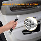 11PCS Trim Removal Tool Kit, Metal & Nylon Pry Tools Set for Car Door Panel, Dashboard, Audio, Clips, Fastener Remover w/ Storage Box – Black