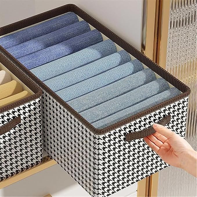 Collapsible Car Trunk Organizer,Wardrobe Clothes Organizer,Portable Space Saving Multipurpose Storage Basket with Handles