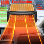 Car Heater for Vehicle,12V Portable Car Heater that Plugs into Cigarette Lighter,Defroster for Car Windshield,2 in 1 Heating & Cooling Fans,Defrost Defogger,Car Plug in Heaters for Car