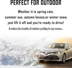 Windshield Cover for Cars, Trucks, Vans - 86x50 Inch Waterproof All Weather Winter Snow Frost Ice Sun Shade Cover with Side Mirror Covers, Automotive Exterior Accessories