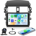 Linux System Car Stereo for Toyota Corolla 2009-2013 Wireless Carplay & Android Auto, 9'' IPS Touchscreen Mirror Link YouTube Video Vi-Link Car Radio Bluetooth FM/RDS DSP SWC Backup Camera