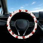 Ladybug Steering Wheel Cover 15 Inch Universal Neoprene Steering Cover | Ladybug Car Accessories Decor Non-Slip Fit Auto SUV Truck, Ladybugs Gifts for Women Men Birthdays Festivals