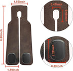 Amelity Car Headrest Hooks, Purse Hook for Vehicle 4 Pack Brown | Universal Car Interior Accessories for Women, Available in 2/4 Pack, Storage Hanger Holds Purses, Backpacks, Grocery Bags