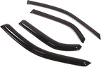 WD2-001RM Dark Smoke 4 Pcs Set Window Visor (Outside Mount) Deflector Rain Guard Compatible with 2001-2006 Acura MDX
