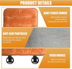 Car Seat Cushion, Breathable Soft Auto Front Seats Protector Pad for Comfortable Driving, Warm Vehicle Interior Driver Seat Non-Slip Decorative Accessory for Most Cars(Orange)
