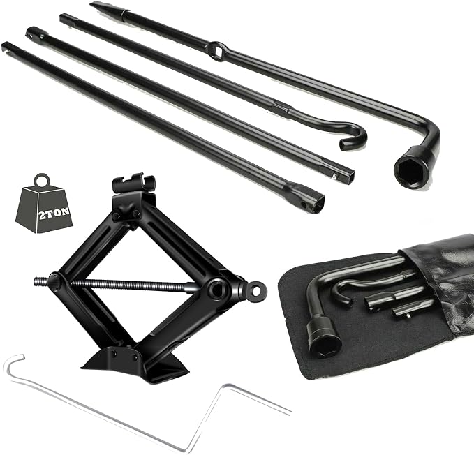 Jack Spare Tire Tool Kit -2 Ton Heavy Duty Lifting Jack, for Ford F150 Truck 2004-2014,SSpare tire Emergency kit Replacement Tire Repair Tool