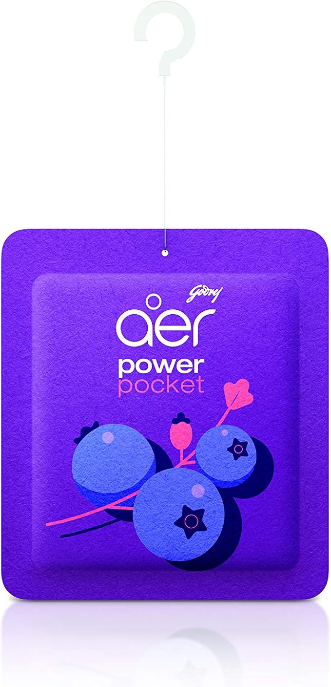 AER Power Pocket Berry Rush Solid Gel Air Freshener for the Entire Home with Long Lasting Scent, Pack of 1