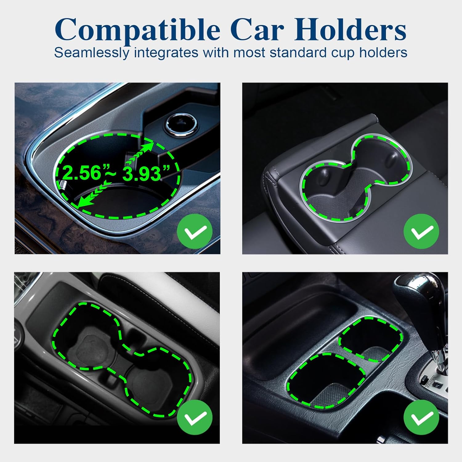 Adjustable Car Cup Holder Expander for Large Bottles
