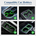 Car Cup Holder Expander, Cup Holder Extender Adapter with Expandable Arm and Adjustable Base, Compatible with Yeti Ramblers, Hydro Flasks, Stanley, Owala Most Coffee Mugs Bottles & Cups (CUP-T-1pack)