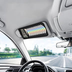 Car CD Holder Visor Organizer, DVD Storage Case for Vehicle Sun Visor, 12 Capacity Disc Holder for CDs/DVDs/Blu-ray, Car Interior Storage Organizer Black