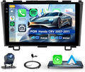 4G+64G Car Radio for Honda CRV 2007-2011, 9 inch Incell Touch Screen Radio for CRV, Wireless Carplay Android Auto, Backup Camera, 5GWiFi GPS Bluetooth FM EQ SWC