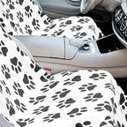 Car Seat Towel Covers with Storage Bag, 63 x 32 Inch Universal Non Slip Waterproof Sweat Protector for Car Truck, Gym Swimming Running, Machine Washable(2 Pack,Dog Footprints)