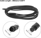 8 Pin 3 Meters 9.84ft Backup Camera Extension Cable Dash Camera Cord Wires Car Rear View Camera