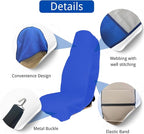 Waterproof Car Seat Cover for Front Seats, Protector for Cars SUVs Trucks, Sweat Towel Seat Covers Bucket for Gym,Workout,Beach,Hiking,Running Swimming (Blue, 1PC)