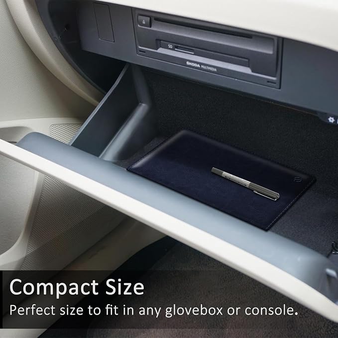 Car Registration and Insurance Card Holder, Vehicle Glove Box Card Organizer Wallet Automobile Accessories for License