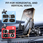 Upgraded-2nd Generation Universal Phone Holders for Your Car, Hands Free Air Vent Car Phone Holder Mount Compatible with iPhone 16/15/14/13/12/11 Series and All Phones