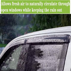 Tape On Window Visors Rain Guards for 2011-2019 Ford Explorer,Window Vent Wind Shades Deflectors Shield for 11-19 Explorer,Car Accessories 94293 4-Pieces Set