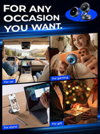 XO Qi2.2 Magnetic Car Mount Charger,25W Fast Charging with Cooling Fan and LED Light, 360° Rotatable Strong Hold Car Phone Mount with for Phone,Universal Fit for Most Vehicles, Easy Installation