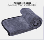 Shiny Cleaning Cloths,3pcs Shiny Drying Towels,Shower Doors Drying Towels,16 * 24in Streak Free Glass Window Car Mirror Super Absorben Microfiber Cleaning Cloths (3pcs grey16*24")