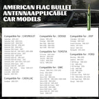 Famobay Stubby Bullet Antenna Car Truck Antenna Chevy Silverado & GMC Sierra Trucks Heavy Duty Pickup Trucks Accessories（5.5inch Iridescent Color）