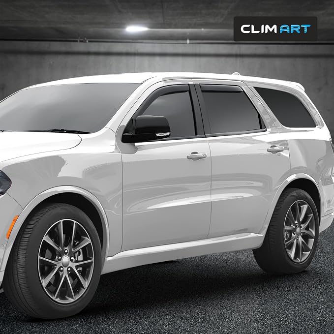 in-Channel Incredibly Durable Rain Guards for Dodge Durango 2011-2026, Original Window Deflectors, Vent Window Visors, Vent Deflector, 4 pcs. - 611162