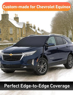 Car Snow Cover Compatible for Chevrolet Equinox | Windshield Cover for Ice and Snow with S-Hook Straps | Heavy-Duty 600D Oxford Winter Car Cover, Waterproof & Anti-Slip