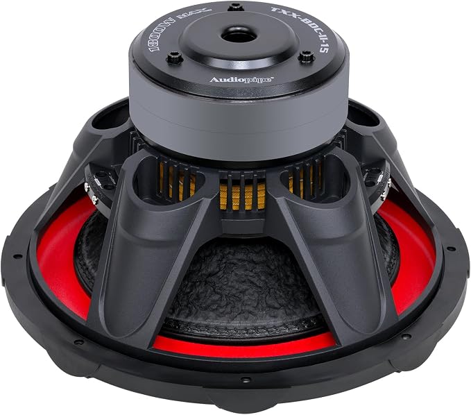 15" Double Stack Composite Cone Subwoofer (TXX-BDC-II-15), Superior Performance, 1800W, 2 Magnets, BASV Voice Coil, Aluminum Basket, Multi-Connect, Non-Press Paper Cone, 2 x 4 Ohms