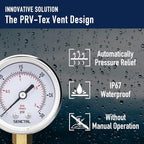 0-30 Psi Low Pressure Gauge, 2" Dial Size, 1/4 Npt Lower Mount, Waterproof, Stainless Steel Case, for Water Oil Air Pressure Test