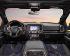 Customized Auto Car Steering Wheel Cover for Ford F-150, F-250, F-350, Expedition(Diamond Quilted - Black+Red)