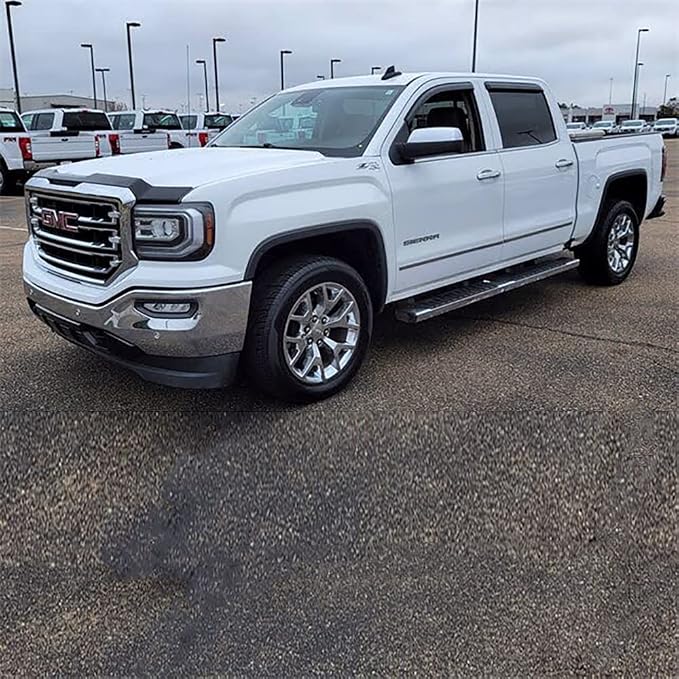 Window Visors Rain Guards Vent Deflectors for 2014-2018 Chevrolet Silverado & GMC Sierra 1500 2500HD 3500HD Crew Cab, 4pcs