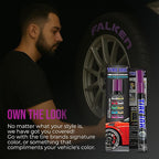 Purple Color Tire Paint Pen - Waterproof Permanent Paint pens for Car wheel Lettering | Car Wash Safe and Durable | Made in Japan (Pack of 1)
