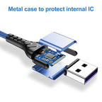 USB-C Charger, 16ft Fast Charging USB-C Cable, Compatible with iPhone 15 Pro/Plus/Max/Android - Blue