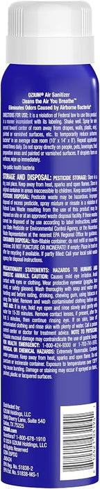 3.5 Oz. Air Sanitizer & Odor Eliminator for Homes, Cars, Offices and More, Carbon Black Scent, 2 Pack