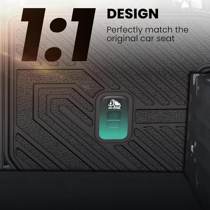Rear Seat Back Protector for Honda Passport 2026, All Weather TPE Pet Friendly Custom Fit Passport Second Row Back Seat Cover Mat Liner Accessories, Black