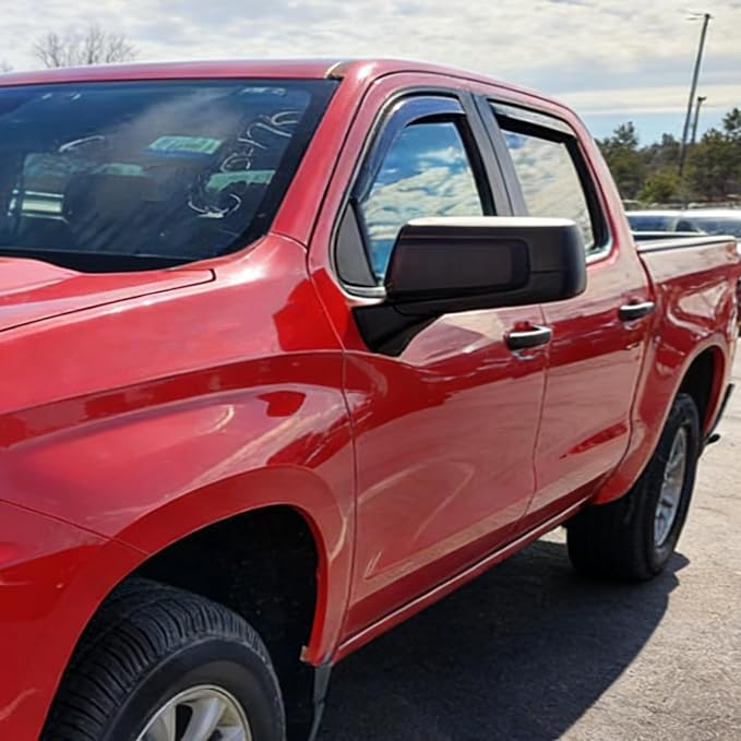 2019-2026 Smoke in-Channel Rain Guards Window Visors Compatible with Dodge RAM 2500 3500 Crew Cab, Window Deflectors Vent Deflector Sun Shade Pickup Truck Accessories