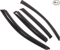 Outside Mount Window Vent Visors Rain Guards Compatible with BMW 323i 328xi 330Ci 330i 2006-11 | Side Window Wind Deflectors Rain Shields | Smoke Tinted, 4 Pcs Set, DGWV-483