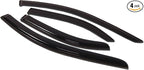 WV-147 Outside Mount Window Visor Deflector Rain Guard Dark Smoke 4-pc Set, Compatible with 2001-2007 Ford Escape