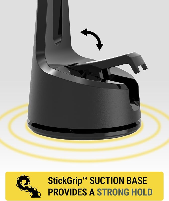 MagicMount Charge Pro Qi2 Fast Wireless Charging MagSafe Car Mount Charger, 15W Magnetic Cell Phone Holder for Car Dashboard/Windshield Compatible with iPhone 16/15/14/13/12 Pro Max Plus, S25