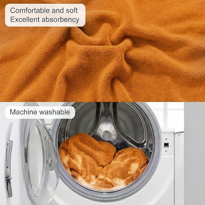 Car Seat Towel Cover, Universal Front Seat Protector for Cars, SUVs and Trucks, Sweat Towel Car Seat Cover for Gym, Yoga, Swimming, Pets and Family Travel, Golden Sunset, 2 Pack