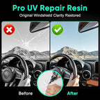2 Pack Windshield Chip Repair Kit - 2026 Upgrade Glass Repair Kit, Car Windshield Crack Repair Kit for Fix Windows, Mirrors, Glasses, All Crack Types
