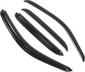 WD2-450 Dark Smoke 4 Pcs Set Window Visor (Outside Mount) Deflector Rain Guard Compatible with 2000-2004 Toyota Tacoma Crew Cab
