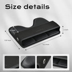 Coverado Universal Car Seat Gap Filler Organizer, Premium Suede Leather Car Seat Side Gap Filler, Seat Gap Storage Box for SUV Truck, Car Interior Accessories, Black-2pc