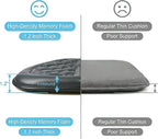 Memory Foam Car Seat Cushion for Driver - Heightening Seat Pad for Short Drivers, Relieves Pressure for Long Drives - Non-Slip Car Booster Cushion for Office, Truck, Wheelchair