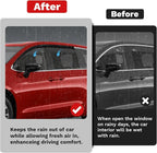 Pacifica Rain Guards - Window Visors for Chrysler Pacifica 2017-2025 2026, Outside-Mount Tape-On Side Window Wind Deflectors for Pacifica Accessories, Vent Visors Shades Rainproof Black 4PCS