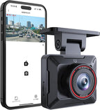 P1 Mini Dash Cam – Super Compact Front Dash Camera for Cars, 1080P Full HD, Easy App Control, Clear Night Vision, Loop Recording & 24H Parking Mode, G-Sensor, No Card Included