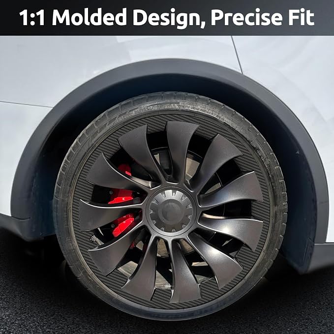 Wheel Rim Protector for Tesla Model Y Performance 21 Inch Überturbine Wheels All-in-one Car Tire Trim Rings Rim Case Hubcaps Wheel Cover 2020-2024 Model Y Accessories
