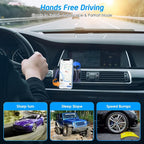Magnetic Phone Holder for Car, [2 Pack] Universal Air Vent Magnetic Phone Mount for Car, Car Phone Holder Mount for Cell Phones and Mini Tablets with 4 Metal Plates