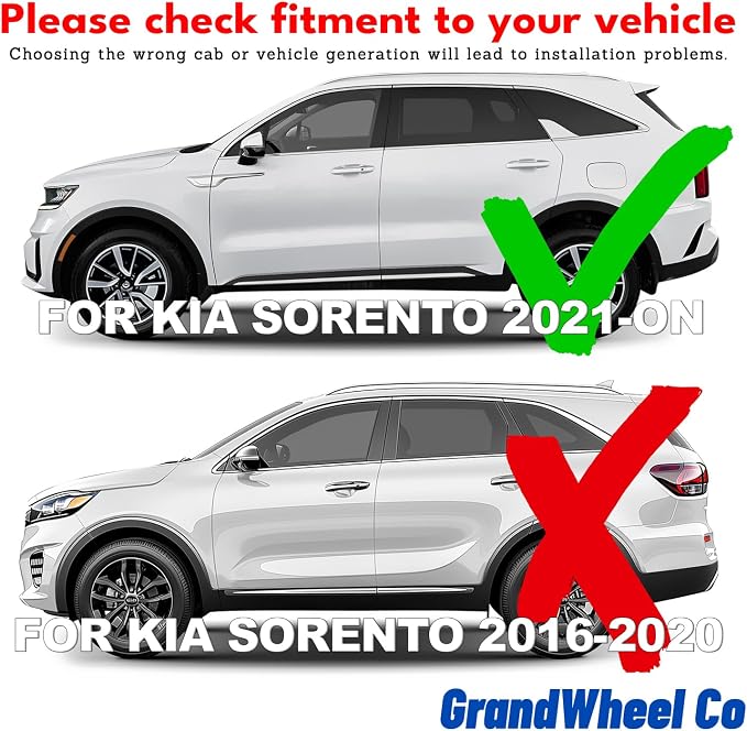 Window Deflectors Smoke Tinted In-Channel Side Window Vent Visor Deflectors Rain Guards Compatible with Sorento 2021-2026 - 4pcs. GW0723
